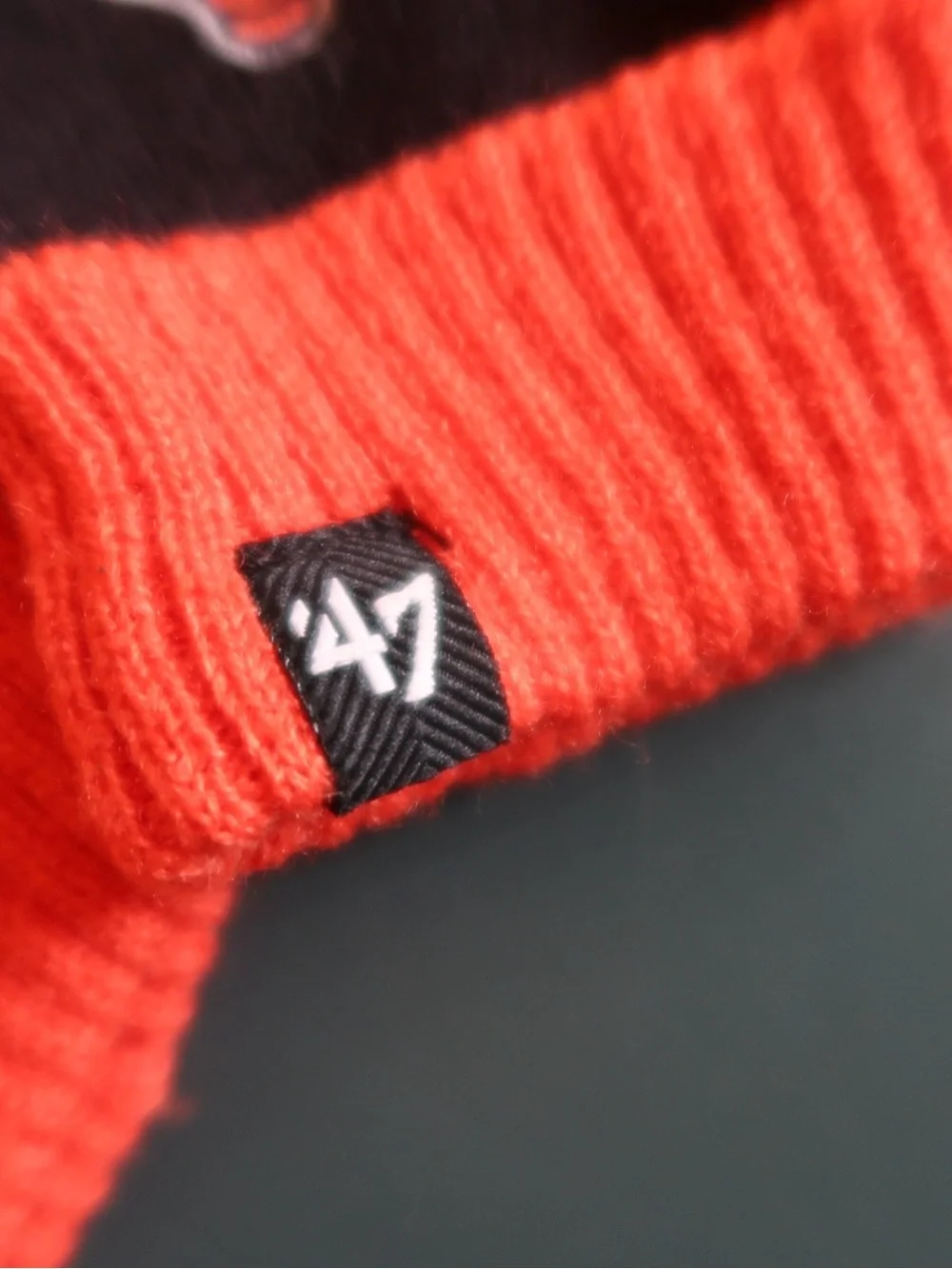 '47 Kids Chicago Bears Black & Orange Knit Mittens